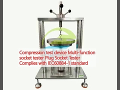 Compressietoetsapparaat Multifunctionele stopcontact tester Plug-Socket Tester Voldoet aan de norm IEC60884-1