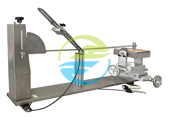 Testmachine voor het testen van schommelinslag met instelbare hoogte en schommelingssnelheid voor flexibele tests