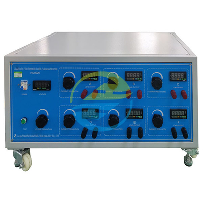 Vermogenskabelsbuigmachine Lastsystem 6-station Kabelproefinstallatie 0-40A Verstelbare stroom-ampertemeter nauwkeurigheid ±1%
