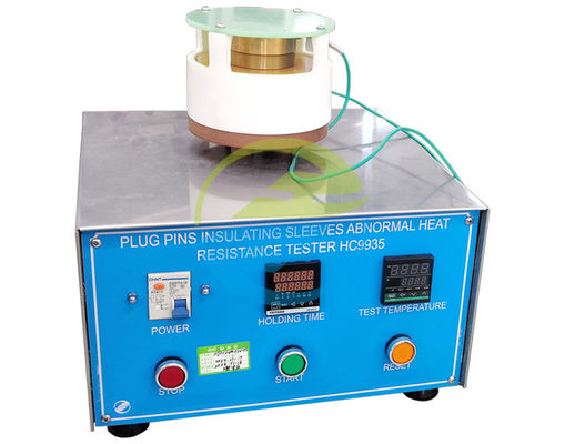 Goede prijs IEC60884 Standard Compliance Plug Socket Tester with 20mm Brass Button Operation and 7±0.5mm Distance for Insulating Sleeve Testing online